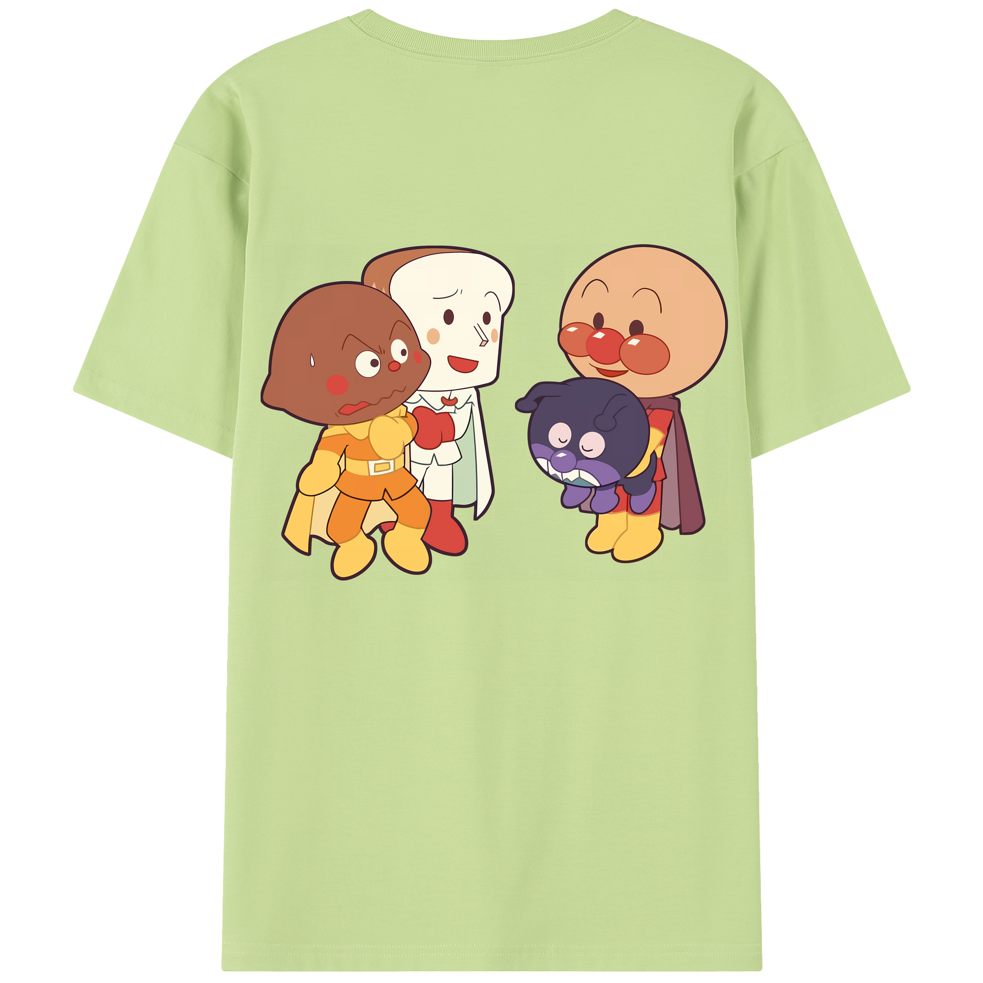 （画像用） アンパンマン Anpanman 綿100％半袖Tシャツ（背面プリント）